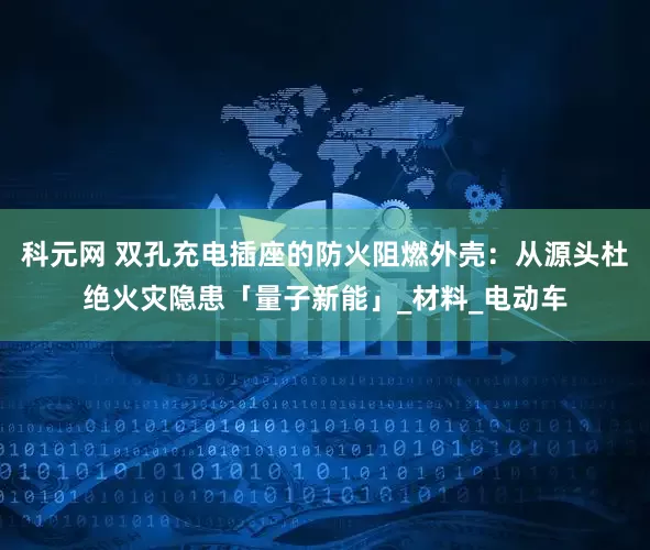 科元网 双孔充电插座的防火阻燃外壳：从源头杜绝火灾隐患「量子新能」_材料_电动车